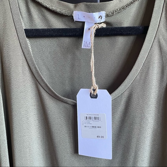 NWT Leith Racerback Green Shift Dress - M - Picture 6 of 7